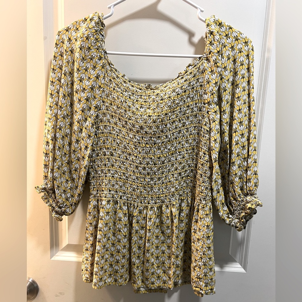 Max Studio boho floral top